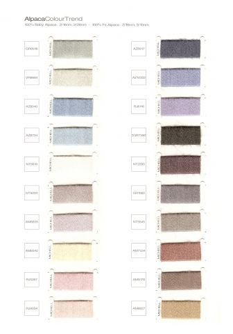 Michell Alpaca Machine Knitting Yarns Colour Trend