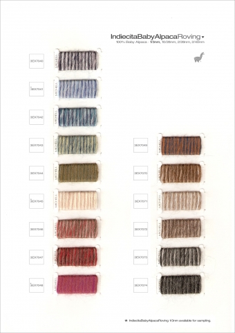 Alpaca Machine Knitting Colour Card #1 AW13-14
