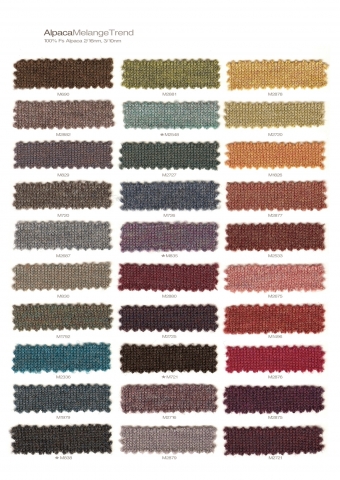 Michell Alpaca Machine Knitting Yarns Colour Trend