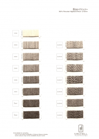 Eco Alpaca and Blends Yarn Colours