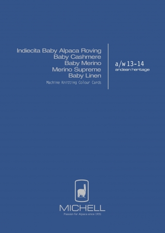Alpaca Machine Knitting Colour Card #1 AW13-14
