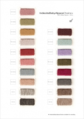 Alpaca Machine Knitting Colour Card #2 AW13-14