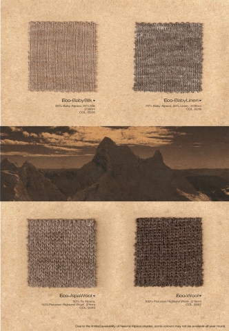 Eco Alpaca and Blends Yarn Collection Overview AW13-14