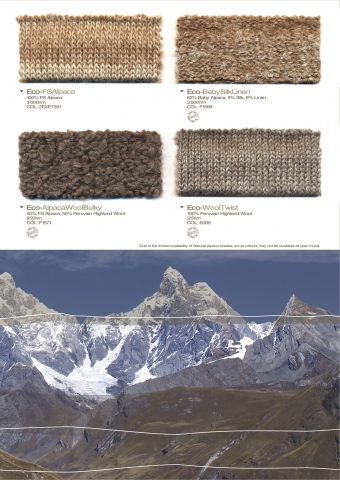 Eco Alpaca and Blends Yarn Collection Overview A/W16-17